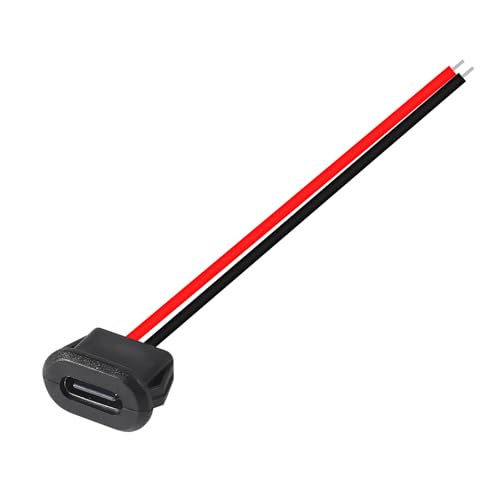 Conector USB Tipo C Hembra 15 piezas 2 pines resistente agua miniatura 3