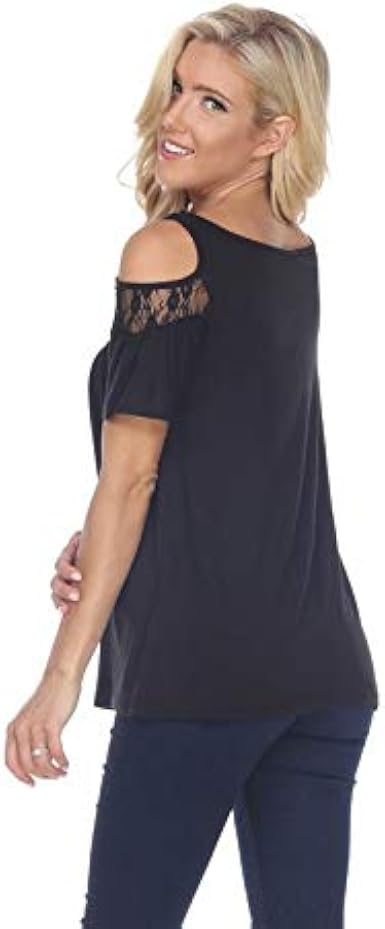 white mark Bexley Lace Cut-Out Tunic 