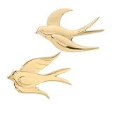 Sûres et résistantes : grâce à leur système de fixation fiable, ces hirondelles en laiton assurent une fixation murale stable, conservant ainsi leur aspect décoratif pendant des années. décoration murale, art des oiseaux
