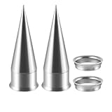 HUIZIUYUQI Chunky Spike Tapers Ear Tunnels and Plugs for Women Men Stainless Steel Ear Piercing Hanger Gauges Expander Stretching Tunnels Ear Plugs Body Piercings Jewelry (1/2'(12mm))