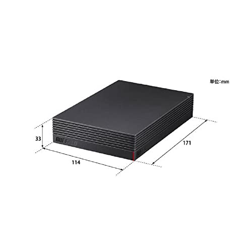 バッファロー HD-EDC8U3-BA USB 3.2(Gen1) 対応 高性能CMR HDD採用 HDD 8TB