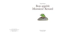 Bon appétit Monsieur Renard 2211048781 Book Cover