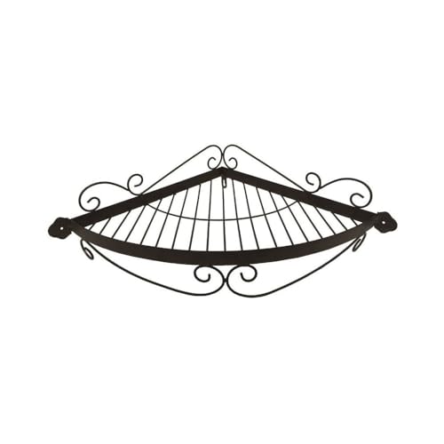 CHEMIN DE CAMPAGNE Etagère Murale d'angle en Fer forgé Marron 51 x 34 cm