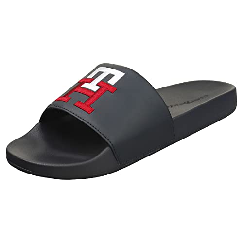 Tommy Hilfiger Herren Badelatschen Blau 62% Polyurethane,38% Polyester