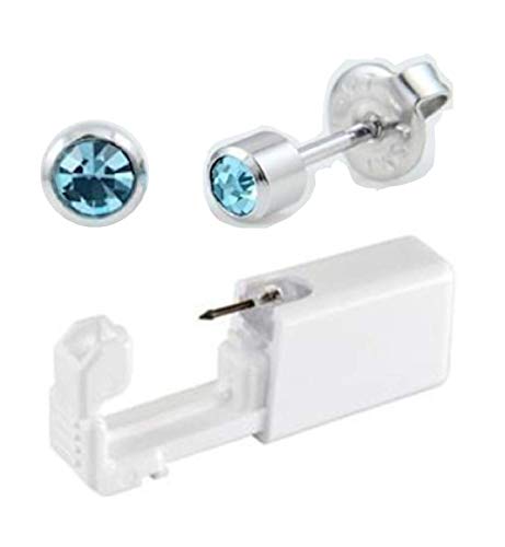 Portable, Sterile Ear and Nose Piercing Kit with Safety Tools and Studs