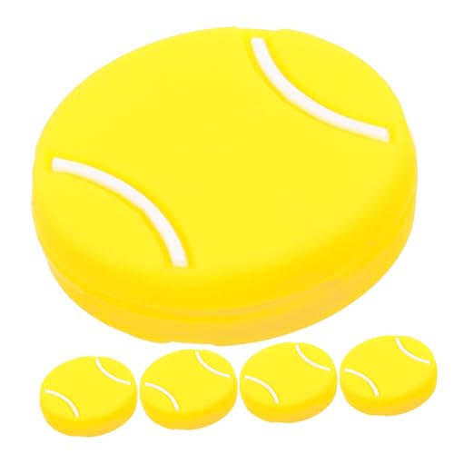 Parliky 5Pcs Tennis Racket Vibration Dampeners Silicone Shock Absorbers for Racket Tennis Accessories for Enhanced Play and Comfort