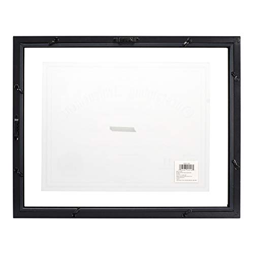Malden International Designs Wood Floater Document Frame, 8.5X11/11X14, Black #TOP3
