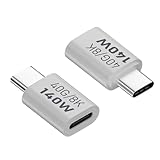 Adaptador USB C de 90 graus, adaptador USB C de ângulo reto,Adaptador de carregador rápido de transferência de dados PD 140W 40Gbps | Adaptador macho para fêmea 8K 60Hz, adaptador extensor USB Siopob