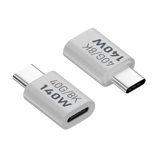 Adaptador USB C de 90 graus, adaptador USB C de ângulo reto,Adaptador de carregador rápido de transferência de dados PD 140W 40Gbps | Adaptador macho para fêmea 8K 60Hz, adaptador extensor USB Siopob