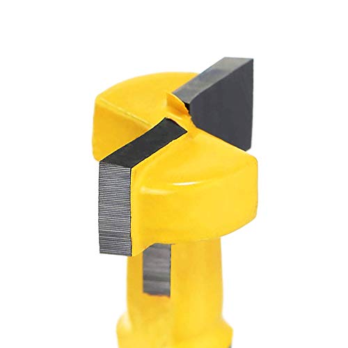 Saiper 1/2 Inch Shank Keyhole Router Bit Set T-Slot Woodworking Grooving Router Bits (3/8 & 1/2 Inch Blade Diameter) Slotting Milling Cutter For Power Tools #TOP4