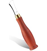 UOOU Leather Edge Creaser,2.0mm Professional Leather Tool,Edge Creaser Stainless Steel Red Wood H...