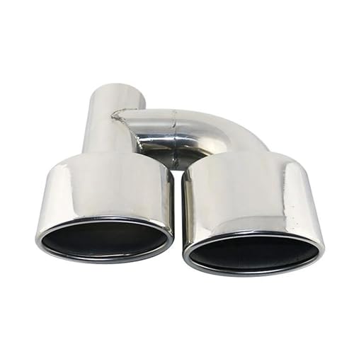 Embouts d'échappement double sortie ovale en acier inoxydable 63mm Classe C C200