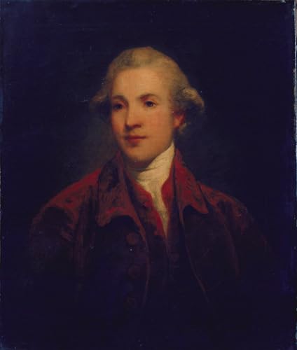 Portrait de Richard Brinsley Sheridan en affiche toile, décoration murale historique de 60x90cm