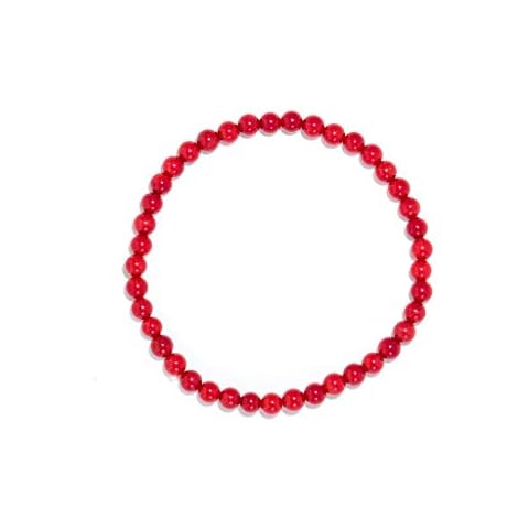 Taddart Minerals Jasper Red Ball Bracelet 4 mm Cover