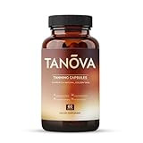 Tanova Tanning Pills – Supports a Natural Golden Glow, Skin Resilience & Anti-Aging Against Sun-Induced Oxidative Stress – with Astaxanthin, L-Tyrosine, Copper & Polypodium Leucotomos – 60 Capsules