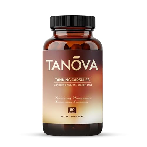 Tanova Tanning Pills – Supports a Natural Golden Glow, Skin Resilience & Anti-Aging Against...