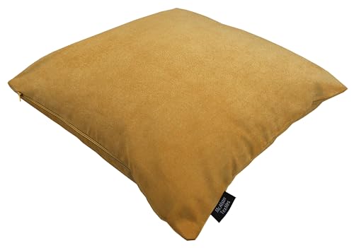 Coussin en velours ocre mat haut de gamme 50x50 McAlister Textiles