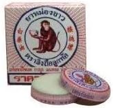 3x White Monkey Holding Peach Medicated Balm 8g