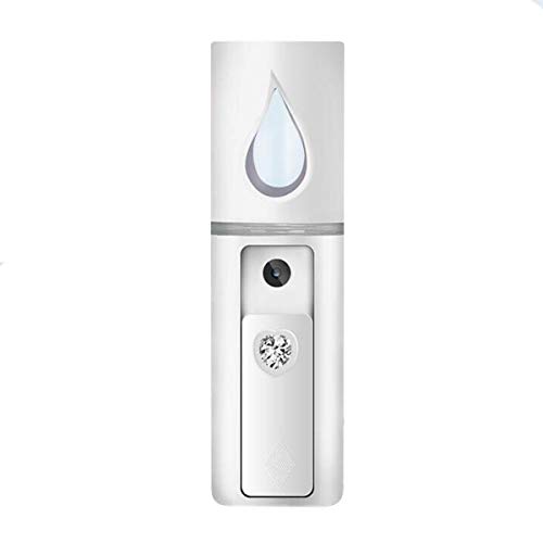 Nano Mist Sprayer - Makina Usb Charging Handheld Facial Beauty Skin Care Products Big Water Tank Ultrasonic Moisturizing Mini Nano Mister (L2White)