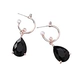 Jewellery Pendientes de Plata para Mujer, acrílico de imitación de Cristal, Pendientes Colgantes con borlas, joyería Encantadora geométrica de Moda para Mujer, Regalos Brincos para Novia, Esposa,