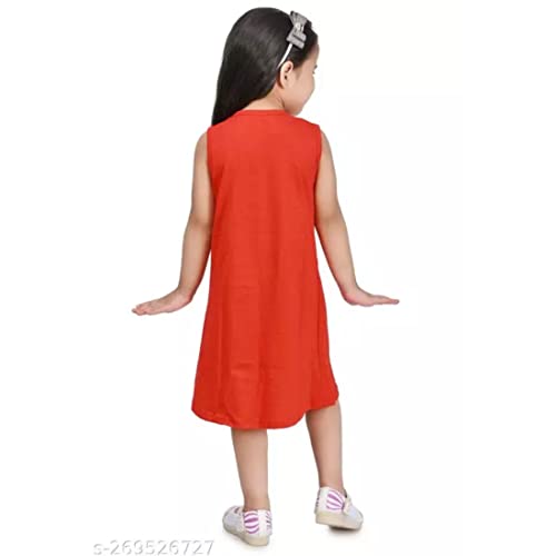Image of Kids Girls Sleeveless Cute Fancy Horse Frocks Dresses