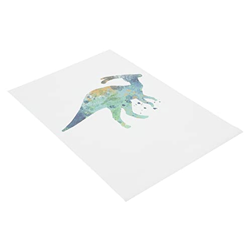 HEMOTON Núcleo De Pintura De Dinosaurios Acuarela Arte De Pared Minimalista Decoración De Sala De Estar Cuadro De Pared De No Tejida Cuadros Abstractos De Dinosaurios