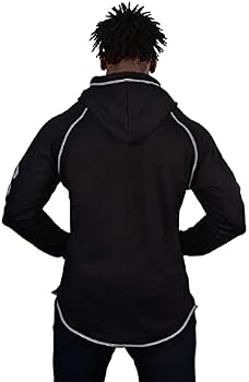 MUSCLE GYM Work Hoodies For Men - 100% Cotton French Terry Lightweight Gym Hoodies Men Olive Green