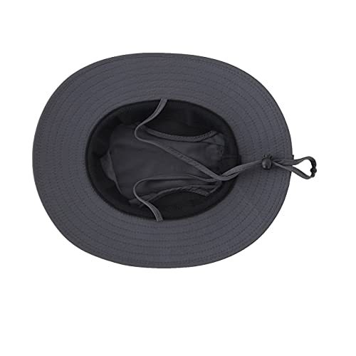 Llmoway Boys Quick Dry Breathable Summer Bucket Hat Uv Protection Kid Wide Brim Mesh Safari Hat Grey #TOP2