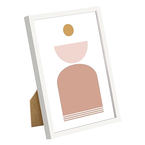 Image of upsimples 5x7 Picture Frame Glass, Thin Border, White Photo Frames, 3 Pack | Cute Picture Frames, Fit 5 x 7 Photos for Family, Baby, Wall and Tabletop Display, Home Decor for Mother's Day, Christmas