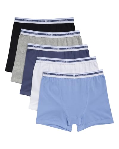 Image of Calvin Klein Kids Boys' Modern Cotton Boxer Brief Underwear 5-Pack