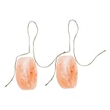 balacoo 2pcs Small Pet Mineral Salt Block Rope Chew Treats for Guinea Pigs Bunnies and Ferrets Promotes Health and Provides Essential Trace Elements