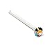 Pendiente de tuerca con cristal rhinestone, cierre redondo, varios colores, 20 pares