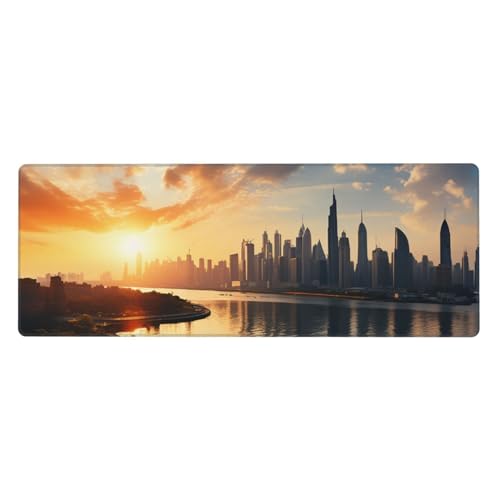 Tapis de souris New York au coucher du soleil pour bureau et ordinateur portable