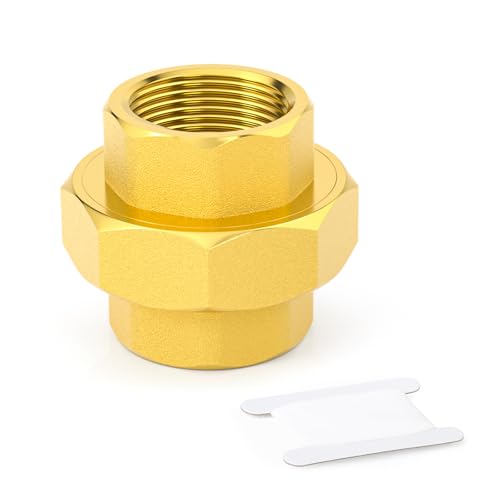 Image of ERGAOBOY 1Pcs Brass 1/2" Female x 1/2" Female BSP Union Pipe Fitting