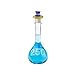 Kimax Raysorb Borosilicate Glass Class A Heavy Duty Wide Mouth Volumetric Flasks with PTFE Stopper, +/- 0.10ml Tolerance, 100mL Capacity (Case of 6)