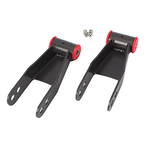 Juedima 2 Inch Suspension Rear Lowering Drop Shackles Kit Fits For Gmc Sierra Chevy Silverado C1500 C2500 K2500 F150 1988-2018 2Wd 4Wd | Leaf Spring Shackle Kit Replace Part # 410520 #TOP2