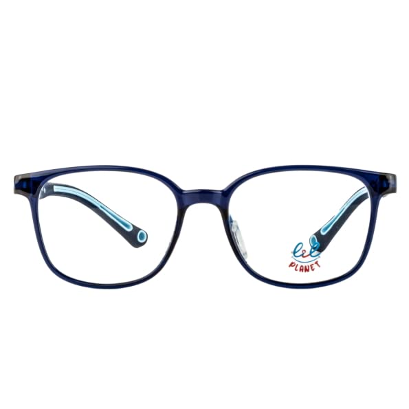 Image of LILPLANET Kids Computer Glasses: Matte Grey Transparent Full Rim Round Kids Hooper Digi Hooper-C3 | Rectangle Frames - TRD-105