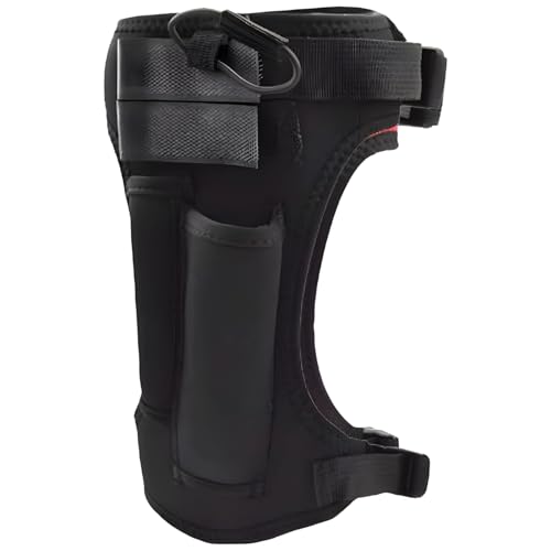 Neoprene Knife Holder with Quick Release Straps, Adjustable Scuba Diving Wrap, Elastic Pouch with Dual Pockets, Ideal for Hiking, Rafting, Boating, Fishing, Snorkeling, Rescue