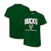 Ultra Game Men's NBA Official Teamster Short Sleeve T-Shirt, Milwaukee Bucks, Team Color, Small