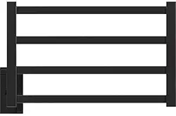 Toalheiro Aquecido 127v Thermo Square Clean Aquece Preto Fosco