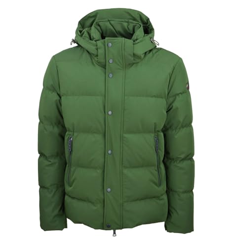  PAUL & SHARK - Uomo Piumino Trapuntato Stretch Verde 12312007 248 - Taglia M