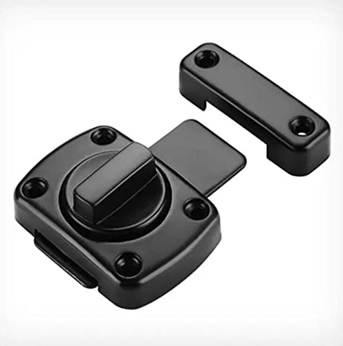 Sliding Door Lock Bar Barn Door Latch Hook-And-Eye Buckle Wooden Fence Door Lock Black Door Latch Lock Ship Window Lock Door Latches Internal #TOP2