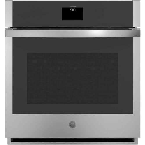 GE 27 in. Single Smart Convection Wall Oven with No-Preheat Air Fry in Stainless Steel JKS5000SVSS