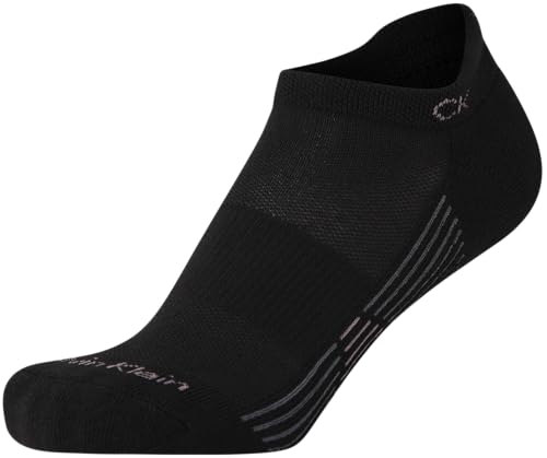 Image of Calvin Klein Womens No Show Socks - 6 Pack Lightweight Cotton Blend Cushioned Low Cut Tab Ankle Socks for Sneakers & Loafers