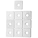 Baluue 20 pcs Square Washer Gasket Stainless Steel washers Metal washers Square washers Stainless Steel Square Washer Square Bearing Plate Washer Channel Washer Channel Square Washer