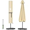 Housse De Protection Pour Parasol Et étendoir à Linge - Imperméable, Diamètre Max 25 Cm, Longueur 150 Cm, Couleur Verte - 9