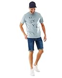 tee shirt mexx homme Col rond Mexx Shirt, Gris Menthe, XXL Homme