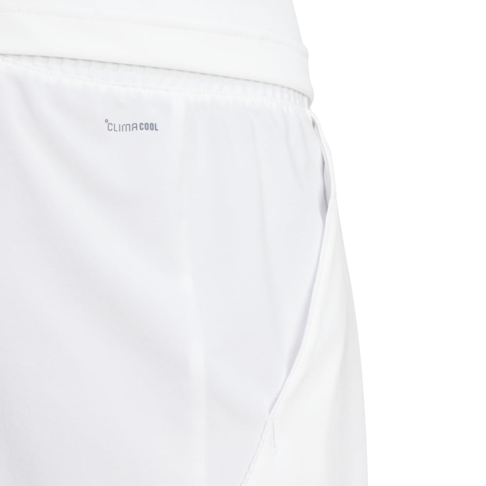 adidas Club Tennis Climacool Stretch Woven Shorts Uomo, Bianco/Giardino opulento, L/23 cm Entrepierna