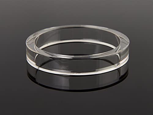 Acrylic Display Case 11'' X 29" With Ring, Black Base, And Lift Off Top For Countertop Use #TOP6