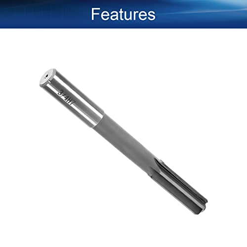 Auniwaig Chucking Reamer 3/4Inch H7 Hss Lathe Machine Reamer Straight Flutes Round Shank Milling Cutting Tool For Bore Drilling Machine #TOP2